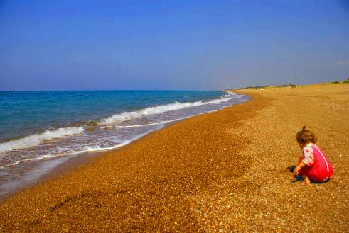 Empy beach at Kato Samiko, Zacharo, Peloponnese, Greece