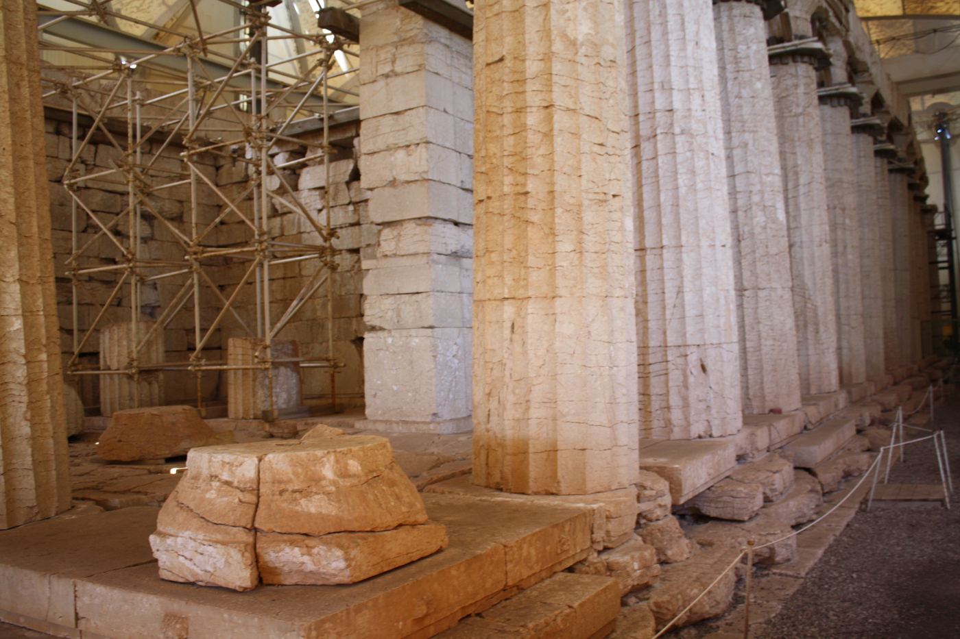 Temple columns.