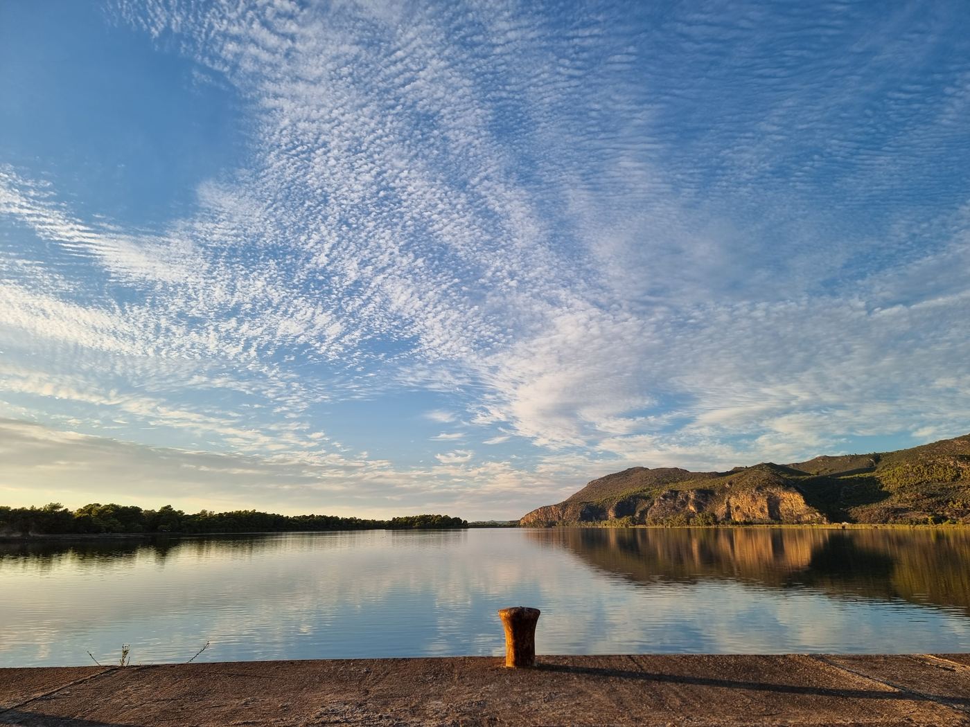 The lake from the south, looking north.