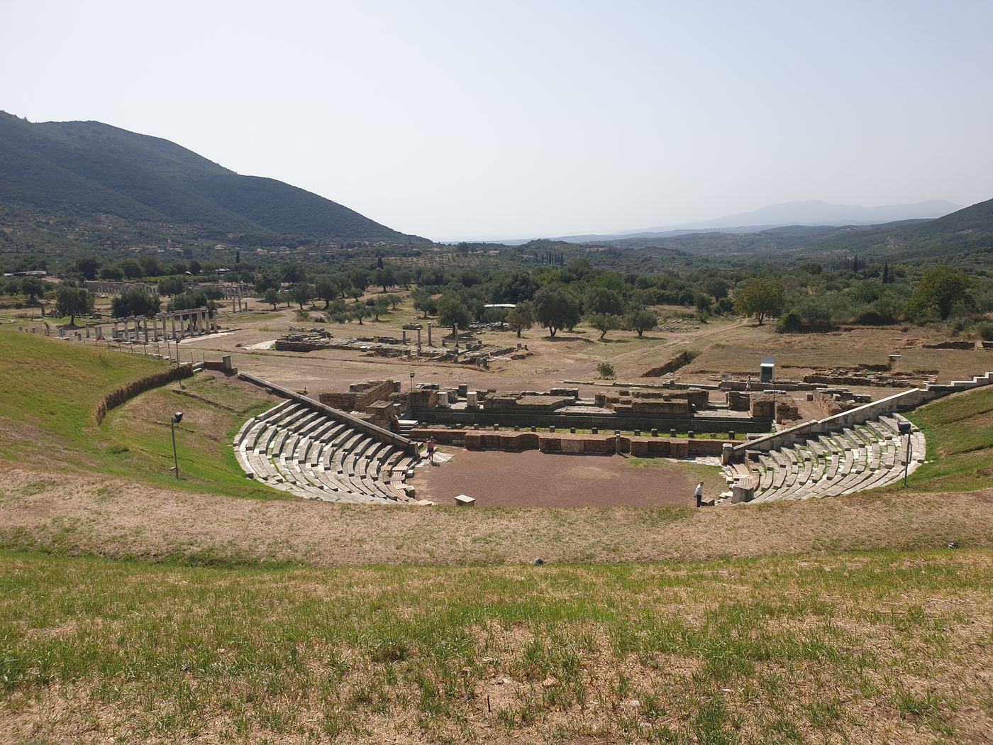 The theatre, in its green hollow.