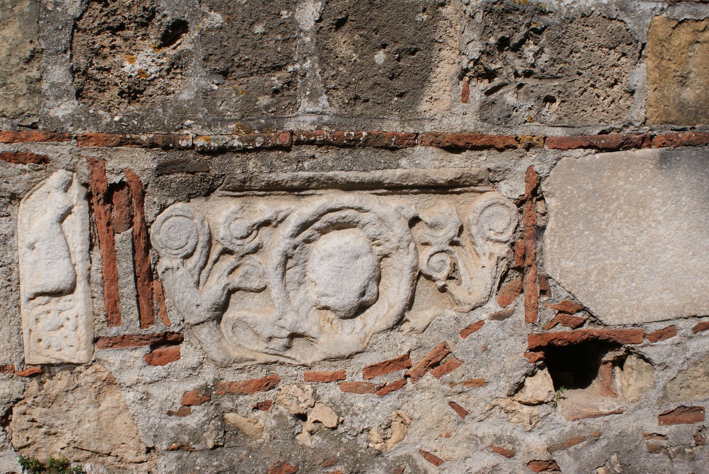 Ornamental stonework.