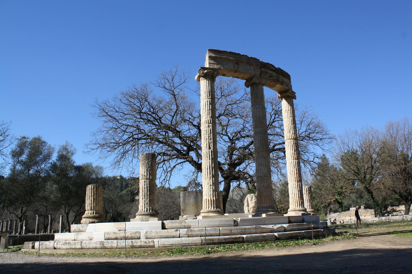 Another face of the temple of Hera, in winter.